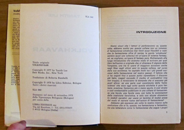 VOLKHAVAAR, I ed. 1978 - Collana Gli Slan