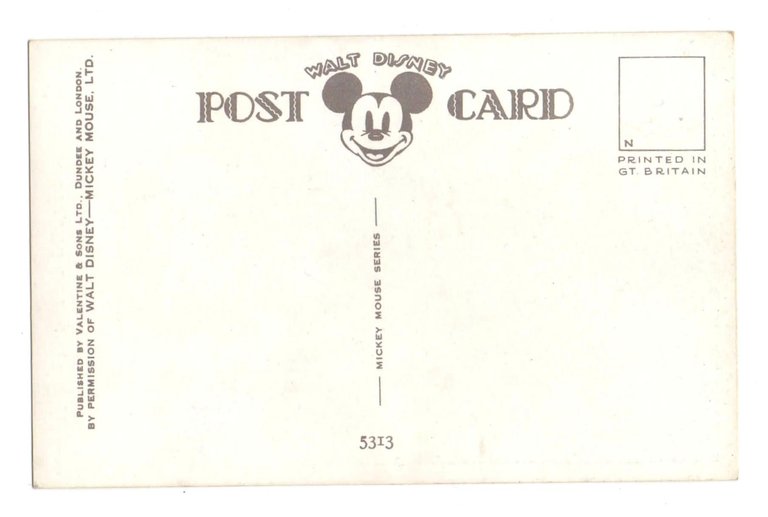 WALT DISNEY POST CARD - Mickey Mouse Series - HELLO …