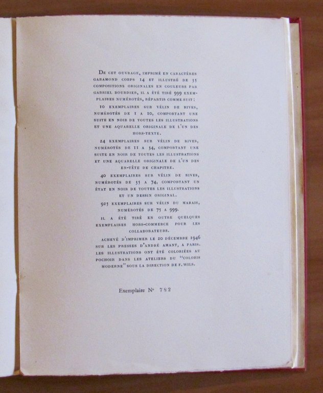 ZADIG ou la Destinee, I ed. 1946 - Pochoir di …