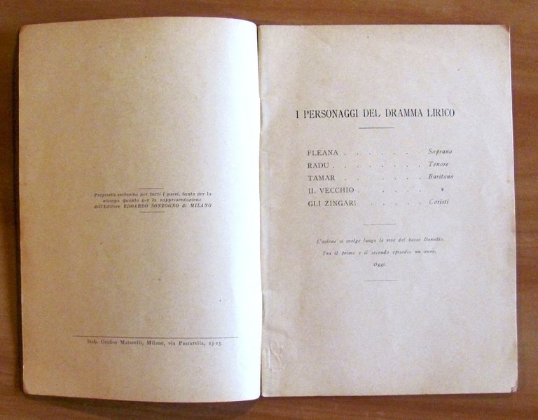 ZINGARI - Due episodi dal poema di Puskin