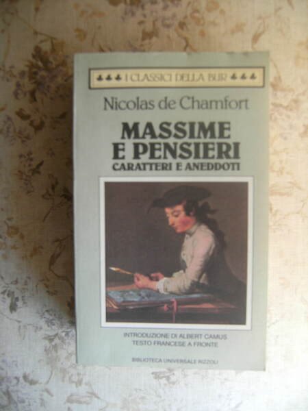 MASSIME E PENSIERI. CARATTERI E ANEDDOTI - INTRODUZIONE DI ALBERT …