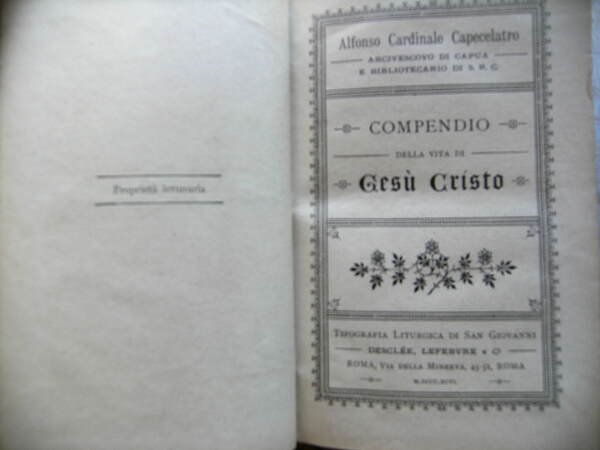 COMPENDIO DELLA VITA DI GESU' CRISTO