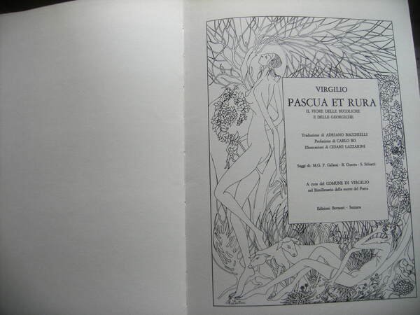 PASCUA ET RURA. IL FIORE DELLE BUCOLICHE E DELLE GEORGICHE. …