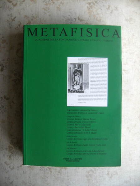 METAFISICA. QUADERNI DELLA FONDAZIONE GIORGIO E ISA DE CHIRICO N. …