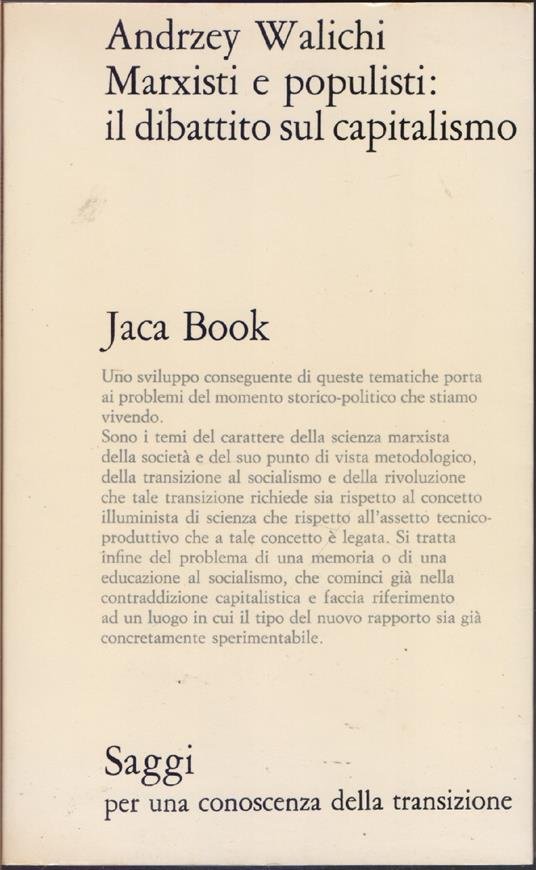 Marxisti e populisti: il dibattito sul capitalismo