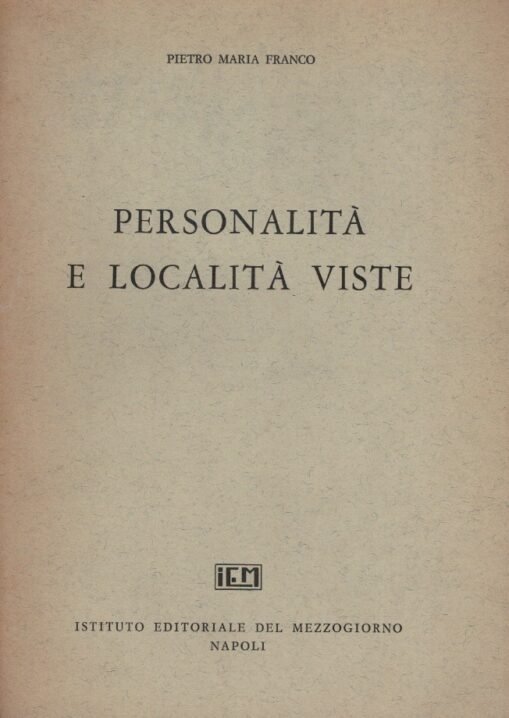 Personalità e località viste