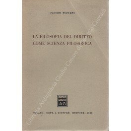 La filosofia del diritto come scienza filosofica