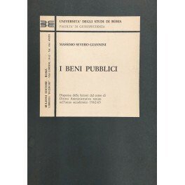 I beni pubblici. Dispense delle lezioni del Corso di Diritto …