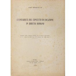 L'unitarietà del concetto di locazione in diritto romano