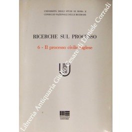 Ricerche sul processo. N. 6 - Il processo civile inglese