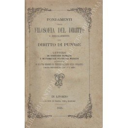 Fondamenti della filosofia del diritto e singolarmente del diritto di …