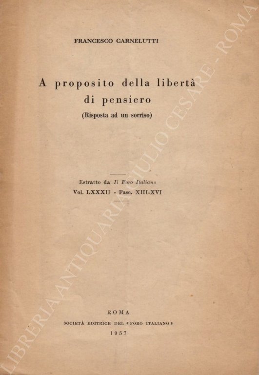 A proposito della libertà di pensiero (Risposta ad un sorriso) | Immagine Gallery 2