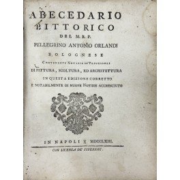 Abecedario pittorico. Contenente notizie de' Professori di pittura, scoltura, ed … | Immagine Gallery 2
