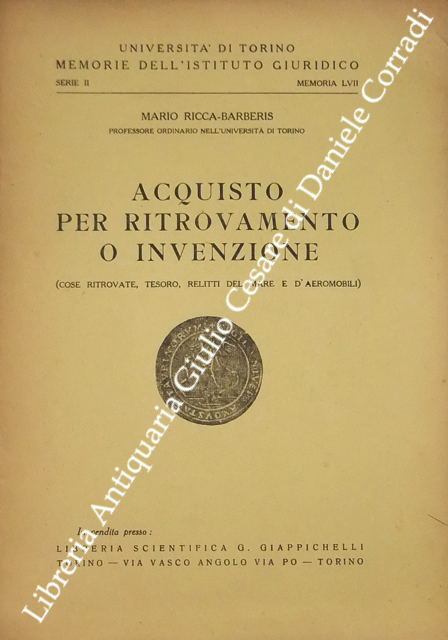Acquisto per ritrovamento o invenzione. (Cose ritrovate tesoro relitti del … | Immagine Gallery 2