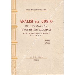 Analisi del costo di produzione e dei sistemi salariali nella …