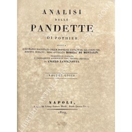 Analisi delle Pandette di Pothier ossia dizionario ragionato delle dottrine … | Immagine Gallery 1