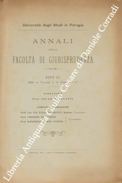 Annali della Facoltà di Giurisprudenza dell'Università degli Studi di Perugia. … | Immagine Gallery 2