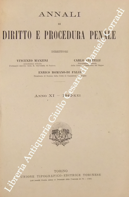 Annali di diritto e procedura penale. Anno XI - 1942 | Immagine Gallery 2