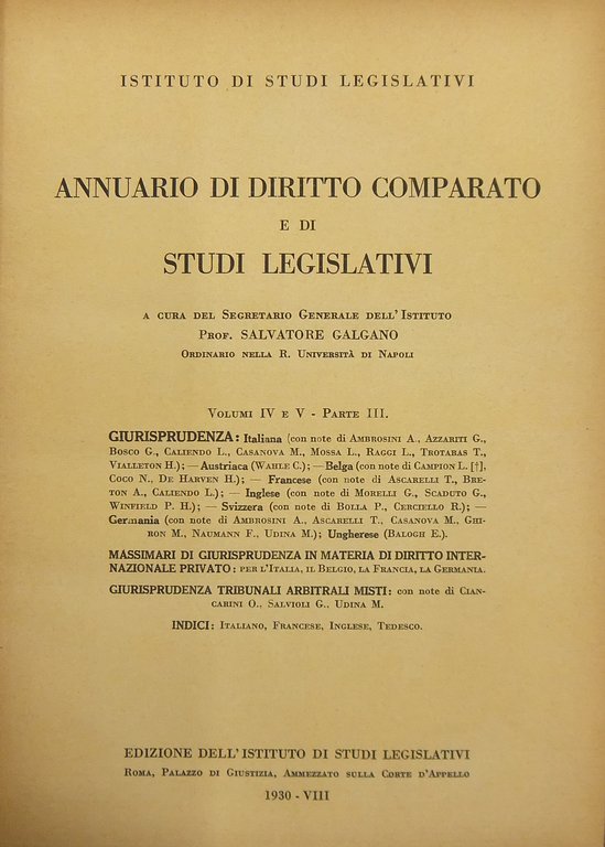 Annuario di diritto comparato e di studi legislativi. A cura … | Immagine Gallery 2