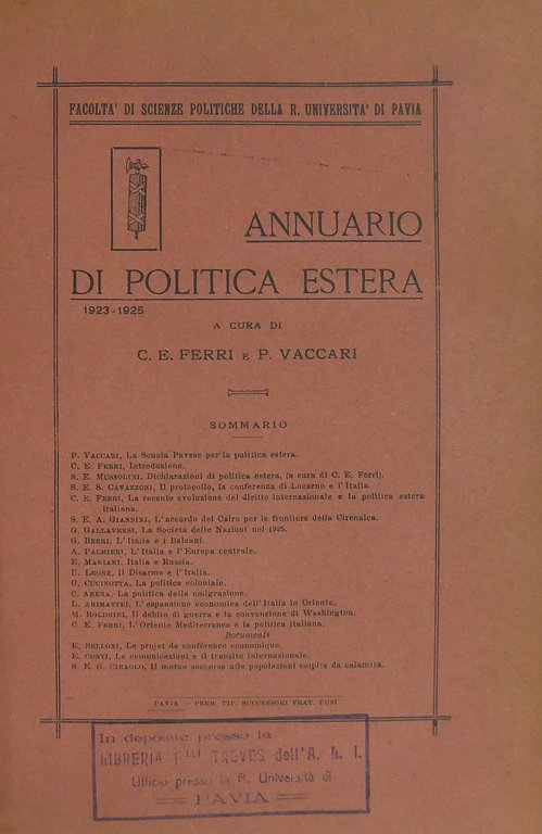 Annuario di politica estera. 1923-1928 | Immagine Gallery 2