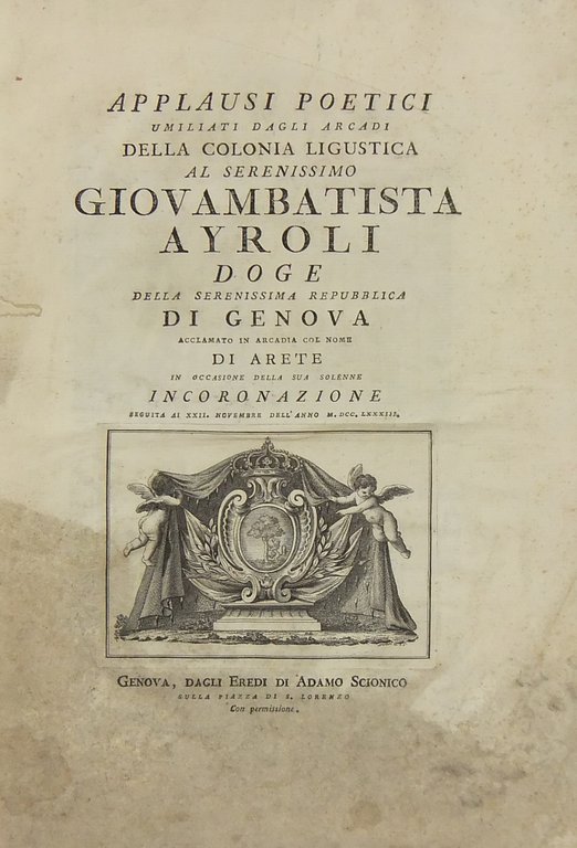 Applausi poetici umiliati dagli arcadi della colonia linguistica al Serenissimo … | Immagine Gallery 2