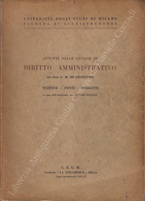 Appunti dalle lezioni di diritto amministrativo. Nozione, fonti, soggetti. A … | Immagine Gallery 2