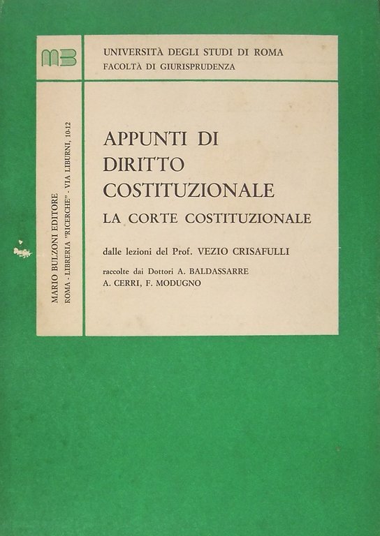 Appunti di diritto costituzionale. La Corte Costituzionale. Dalle lezioni del … | Immagine Gallery 2