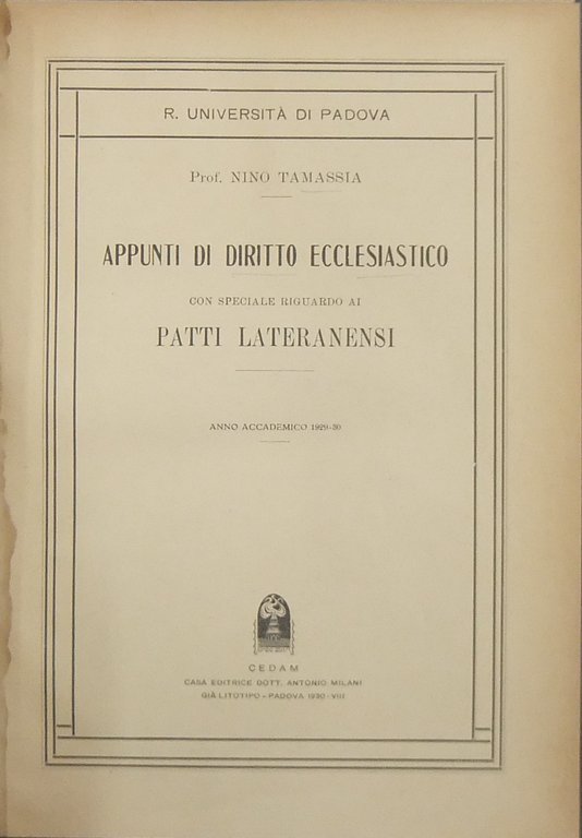 Appunti di diritto ecclesiastico con speciale riguardo ai Patti Lateranensi. … | Immagine Gallery 2