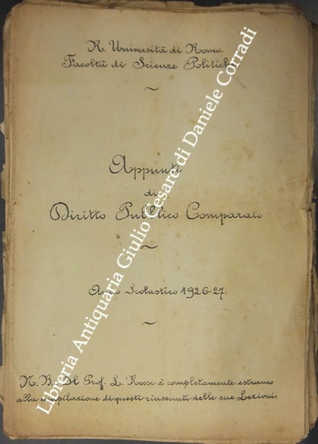 Appunti di diritto pubblico comparato. R. Università di Roma Facoltà … | Immagine Gallery 2