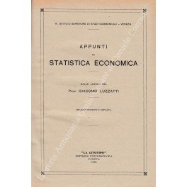 Appunti di statistica economica