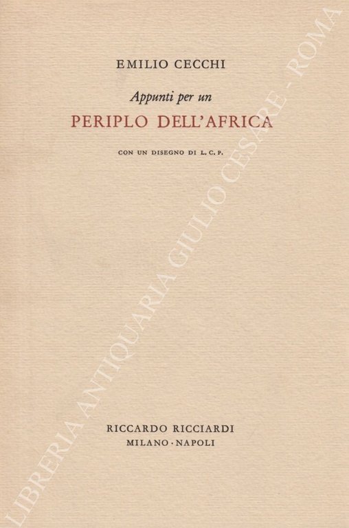 Appunti per un periplo dell'Africa con un disegno di L.C.P. | Immagine Gallery 2