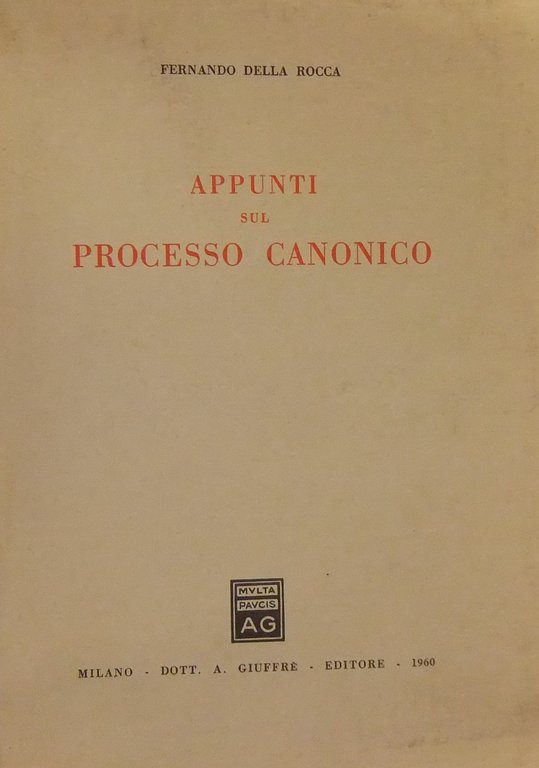 Appunti sul processo canonico | Immagine Gallery 2
