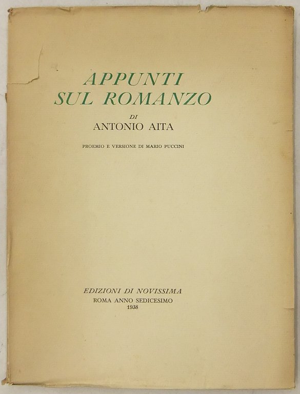 Appunti sul romanzo. Proemio e versione di Mario Puccini | Immagine Gallery 2