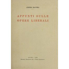 Appunti sulle opere liberali