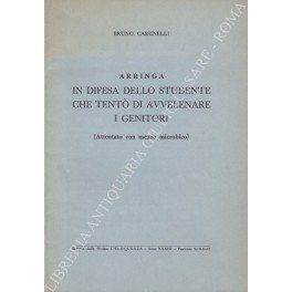 Arringa in difesa dello studente che tent˜ di avvelenare i … | Immagine principale