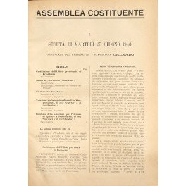 Assemblea Costituente. Discussioni. I - Seduta di martedi 25 giugno …