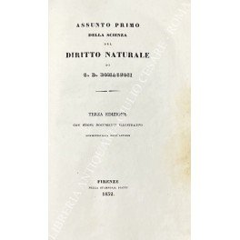 Assunto primo della scienza del diritto naturale