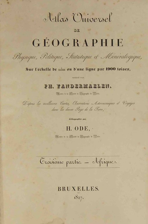 Atlas Universel de geographie physique, politique, statistique et mineralogique. Afrique, … | Immagine Gallery 2