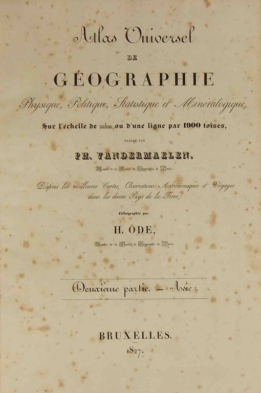 Atlas Universel de geographie physique, politique, statistique et mineralogique. Asie, … | Immagine Gallery 2