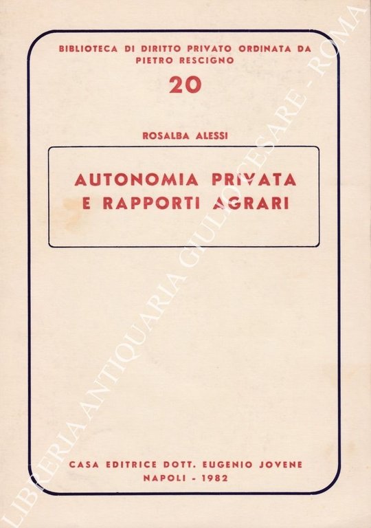 Autonomia privata e rapporti agrari | Immagine Gallery 2