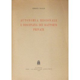 Autonomia regionale e disciplina dei rapporti privati