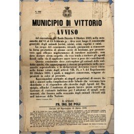 Avviso. Municipio di Vittorio. Censimento degli ovini, bovini, asini caprini …