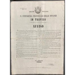 Avviso. R. Intendenza Provinciale delle Finanze in Treviso. Elenco degli …