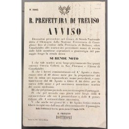 Avviso. R. Prefettura di Treviso. Comunicazione di inizio lavori in …