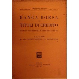 Banca borsa e titoli di credito. Rivista di Dottrina e …
