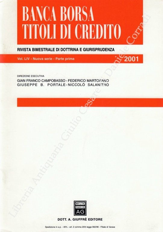 Banca borsa e titoli di credito. Rivista di Dottrina e … | Immagine Gallery 2