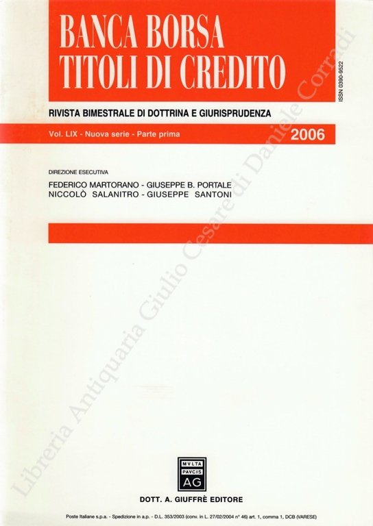Banca borsa e titoli di credito. Rivista di Dottrina e … | Immagine Gallery 2