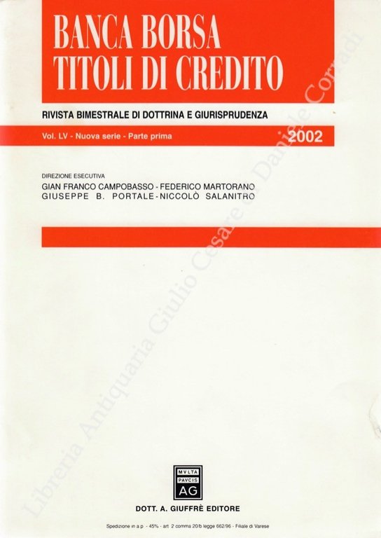 Banca borsa e titoli di credito. Rivista di Dottrina e … | Immagine Gallery 2