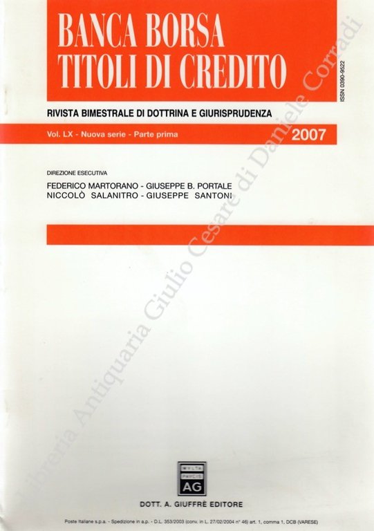 Banca borsa e titoli di credito. Rivista di Dottrina e … | Immagine Gallery 2