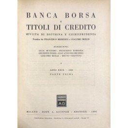 Banca borsa e titoli di credito. Rivista di Dottrina e …